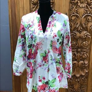 EUC Soft Surroundings medium petite cotton top